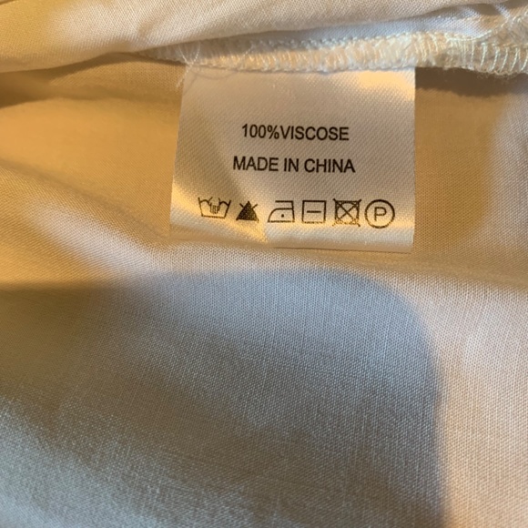 NWT ❤️Melissa Odabash Long Shirt Dress/ Coverup White  Size Large,Viscose - Picture 5 of 6